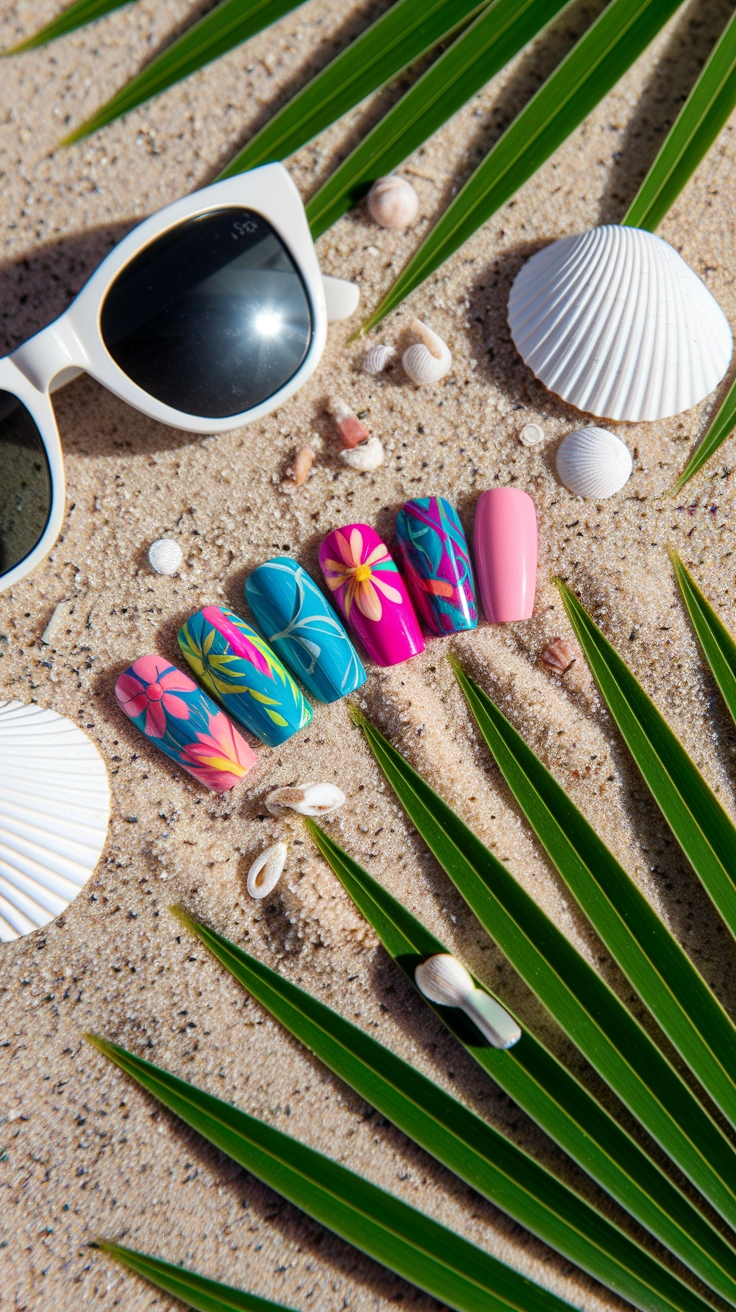 square nail designs summer outfit idea