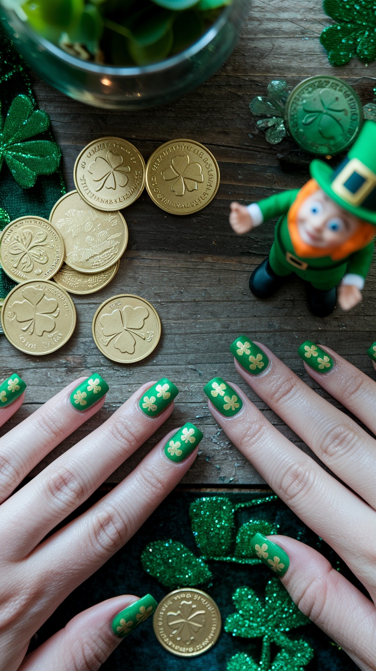 st patricks nail designs outfit idea