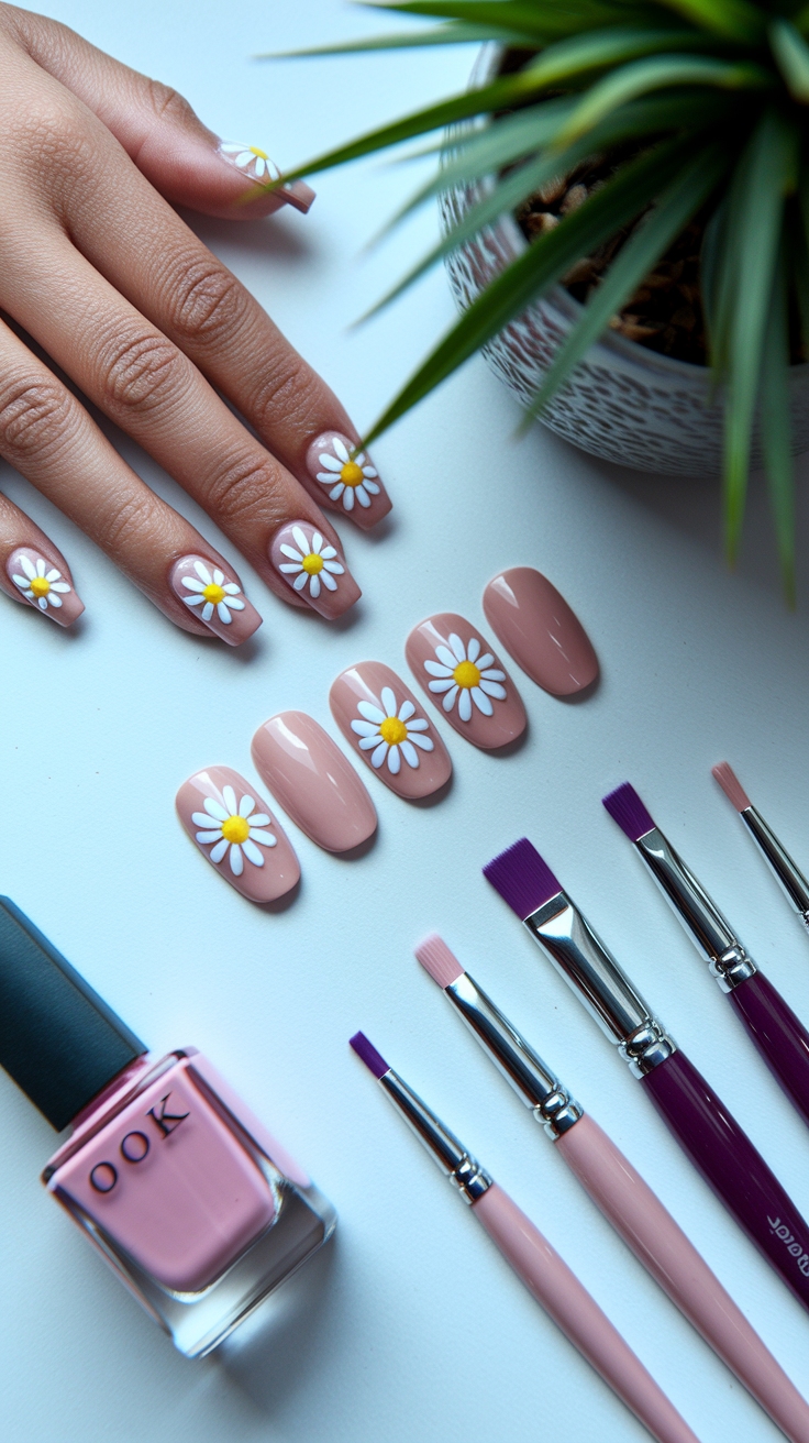 step by step nail art outfit idea