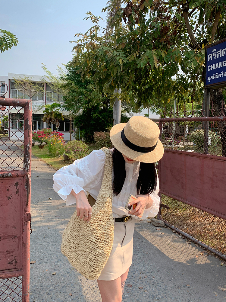 Straw Woven Shoulder Bag for Women - Handmade Summer Casual Tote, Large Capacity, Versatile 2025 Style Straw Woven Shoulder Bag for Women - Handmade Summer Casual Tote, Large Capacity, Versatile 2025 Style