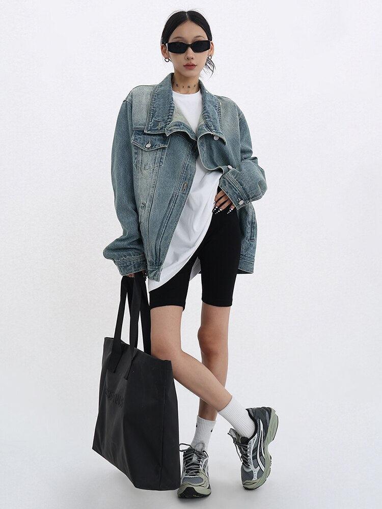 Stylish Work Outfits, Outfit Summer Ideas Acubi Asymmetrical Denim Jacket Stylish Work Outfits, Outfit Summer Ideas Acubi Asymmetrical Denim Jacket