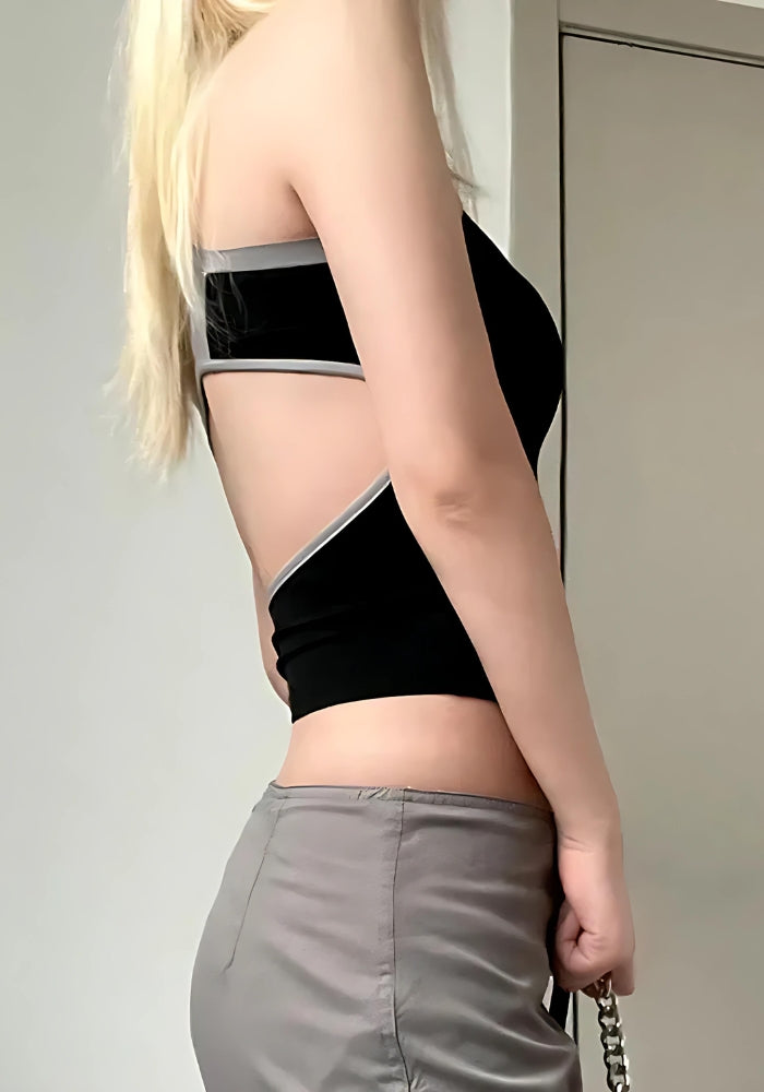 Stylish Work Outfits, Outfit Summer Ideas Acubi Open Back Zip-Up Top Stylish Work Outfits, Outfit Summer Ideas Acubi Open Back Zip-Up Top