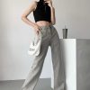 Stylish Work Outfits, Outfit Summer Ideas Acubi Straight Leg Gray Jeans
