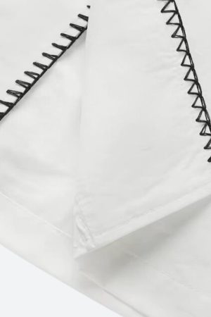 Stylish Work Outfits, Outfit Summer Ideas Artsy White Shirt