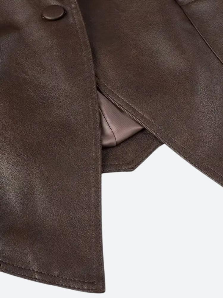 Stylish Work Outfits, Outfit Summer Ideas Asymmetric Faux Leather Jacket Stylish Work Outfits, Outfit Summer Ideas Asymmetric Faux Leather Jacket