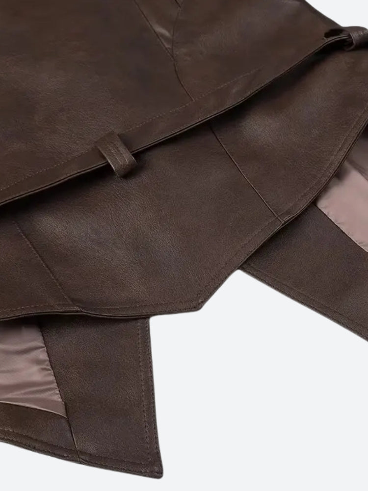 Stylish Work Outfits, Outfit Summer Ideas Asymmetric Faux Leather Jacket Stylish Work Outfits, Outfit Summer Ideas Asymmetric Faux Leather Jacket