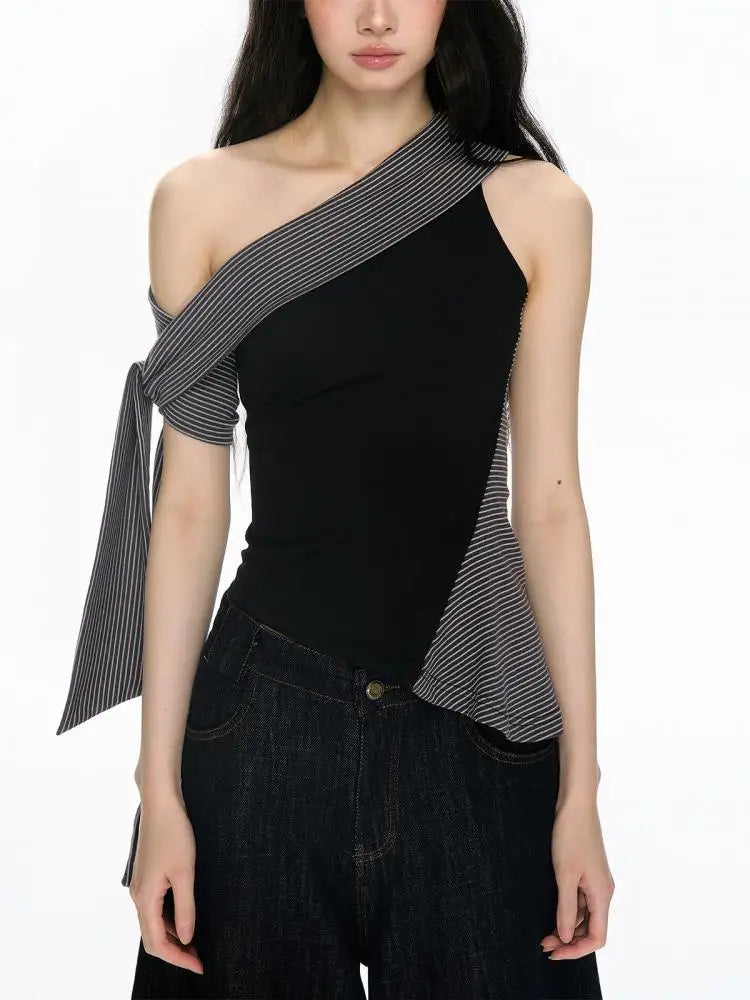 Stylish Work Outfits, Outfit Summer Ideas Asymmetric One Shoulder Top Stylish Work Outfits, Outfit Summer Ideas Asymmetric One Shoulder Top
