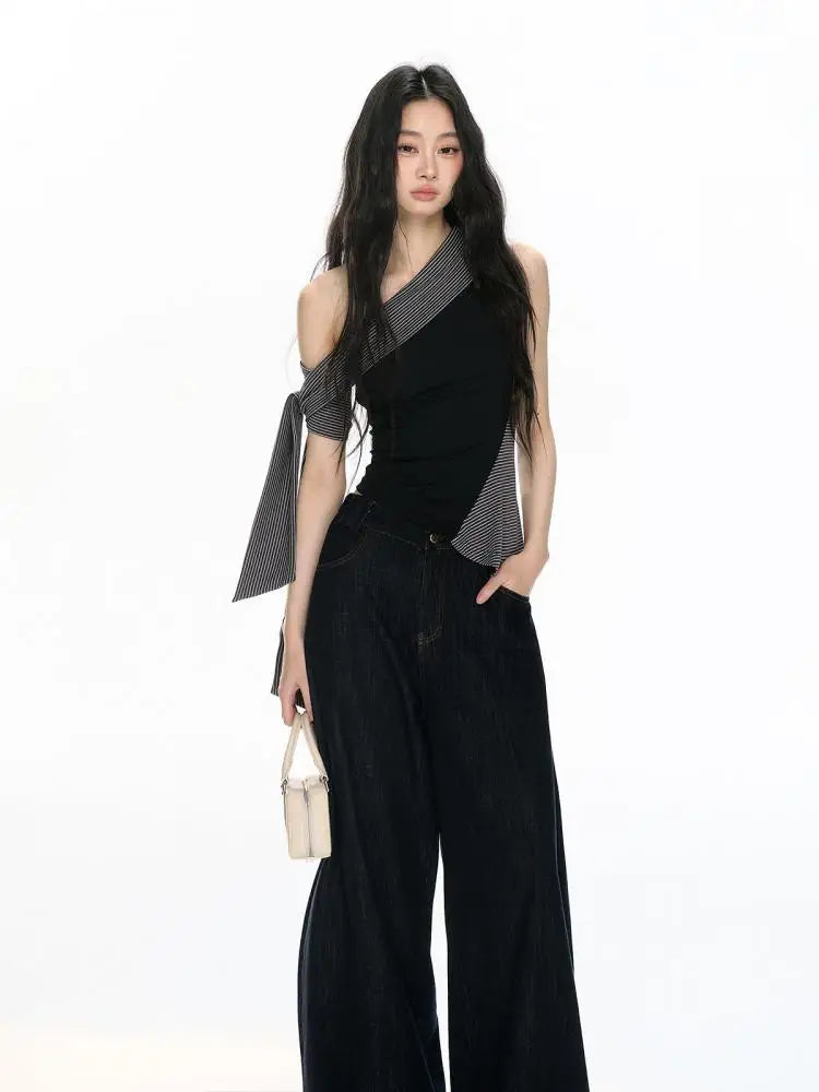 Stylish Work Outfits, Outfit Summer Ideas Asymmetric One Shoulder Top Stylish Work Outfits, Outfit Summer Ideas Asymmetric One Shoulder Top