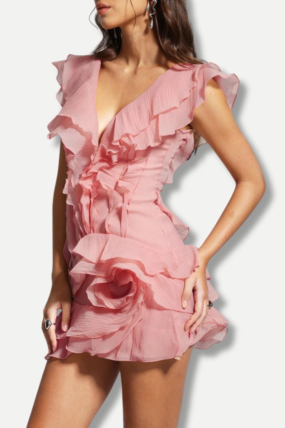 Stylish Work Outfits, Outfit Summer Ideas Asymmetric Ruffled Mini Dress Stylish Work Outfits, Outfit Summer Ideas Asymmetric Ruffled Mini Dress