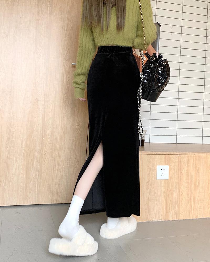 Stylish Work Outfits, Outfit Summer Ideas Back Slit Maxi Pencil Skirt Stylish Work Outfits, Outfit Summer Ideas Back Slit Maxi Pencil Skirt