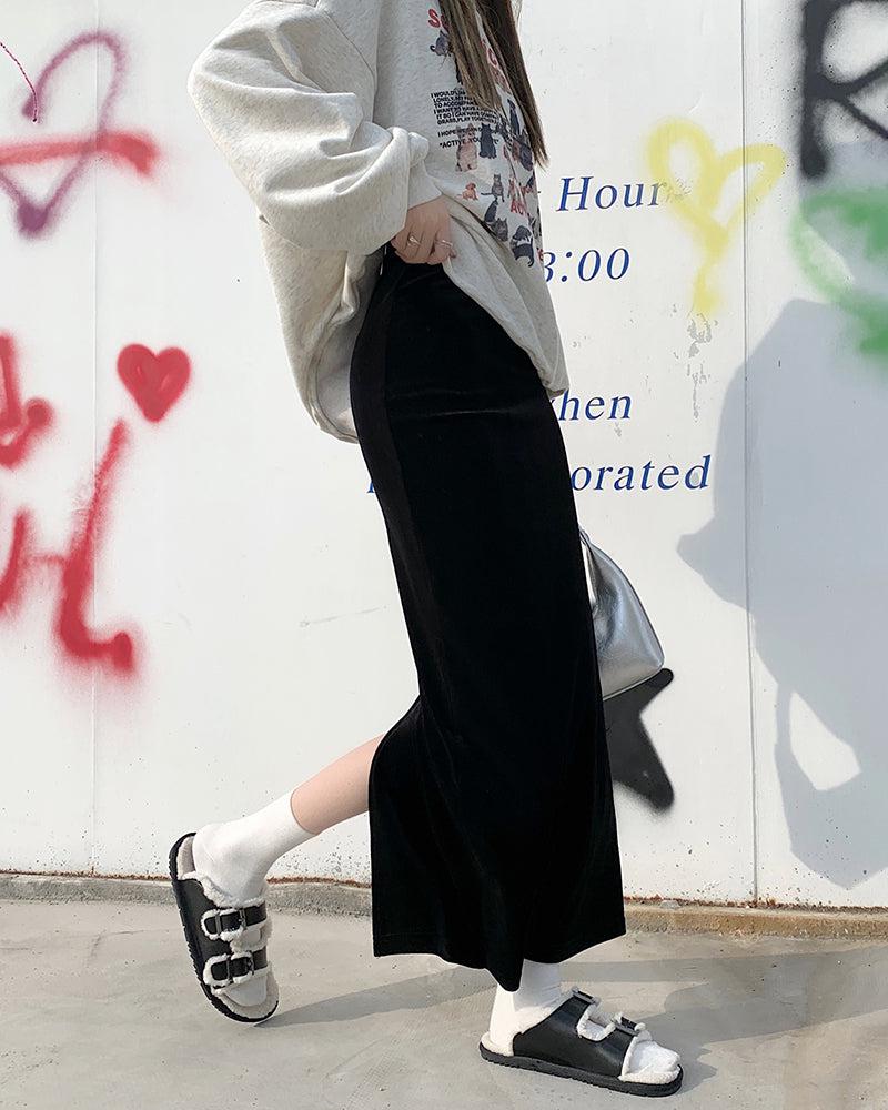 Stylish Work Outfits, Outfit Summer Ideas Back Slit Maxi Pencil Skirt Stylish Work Outfits, Outfit Summer Ideas Back Slit Maxi Pencil Skirt