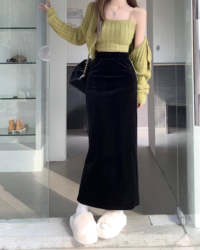 Stylish Work Outfits, Outfit Summer Ideas Back Slit Maxi Pencil Skirt Stylish Work Outfits, Outfit Summer Ideas Back Slit Maxi Pencil Skirt