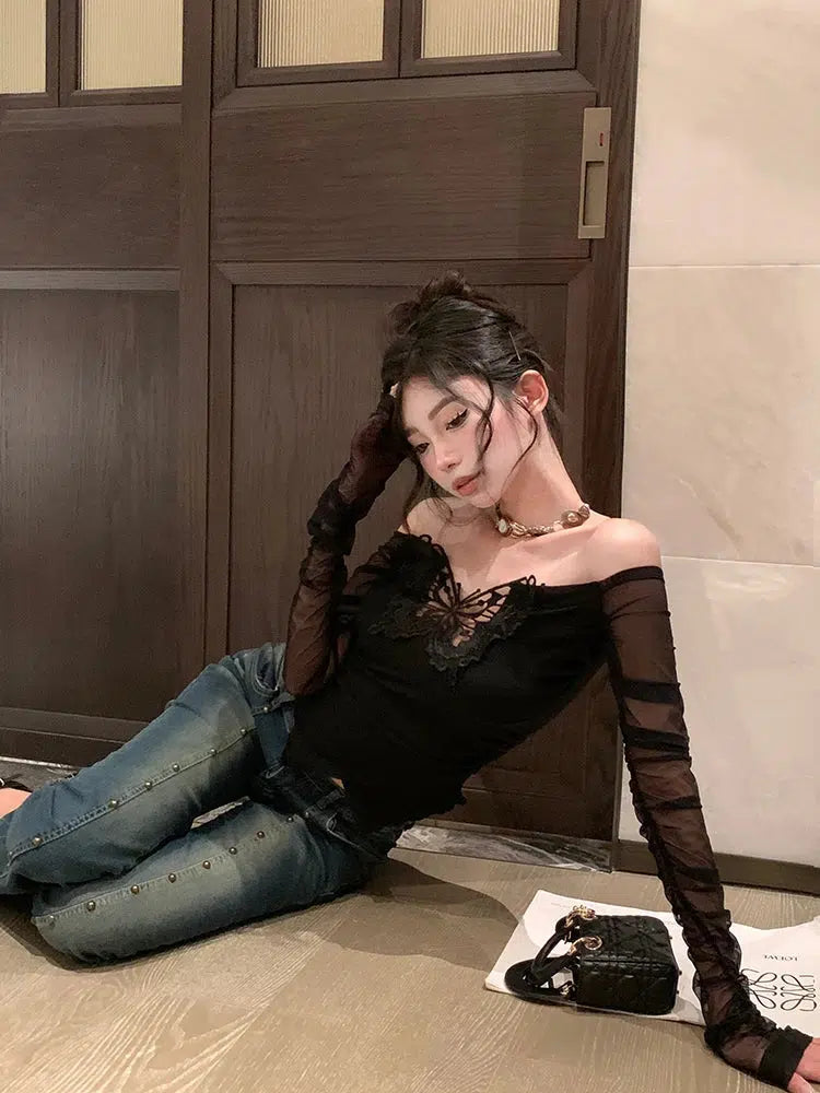 Stylish Work Outfits, Outfit Summer Ideas Baddie Butterfly Off Shoulder Top Stylish Work Outfits, Outfit Summer Ideas Baddie Butterfly Off Shoulder Top