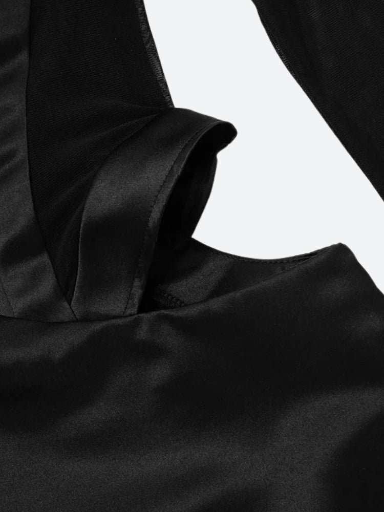 Stylish Work Outfits, Outfit Summer Ideas Baddie Cut Out Sheer Mini Dress Stylish Work Outfits, Outfit Summer Ideas Baddie Cut Out Sheer Mini Dress