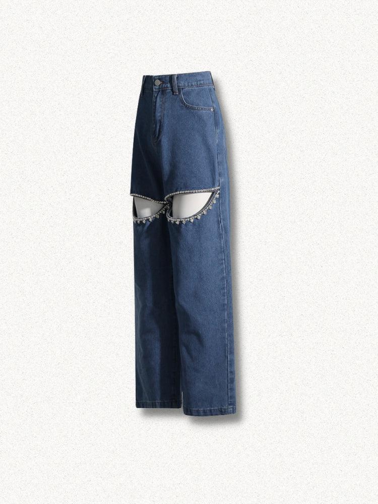 Stylish Work Outfits, Outfit Summer Ideas Baddie Embellished Cut-Out Jeans Stylish Work Outfits, Outfit Summer Ideas Baddie Embellished Cut-Out Jeans