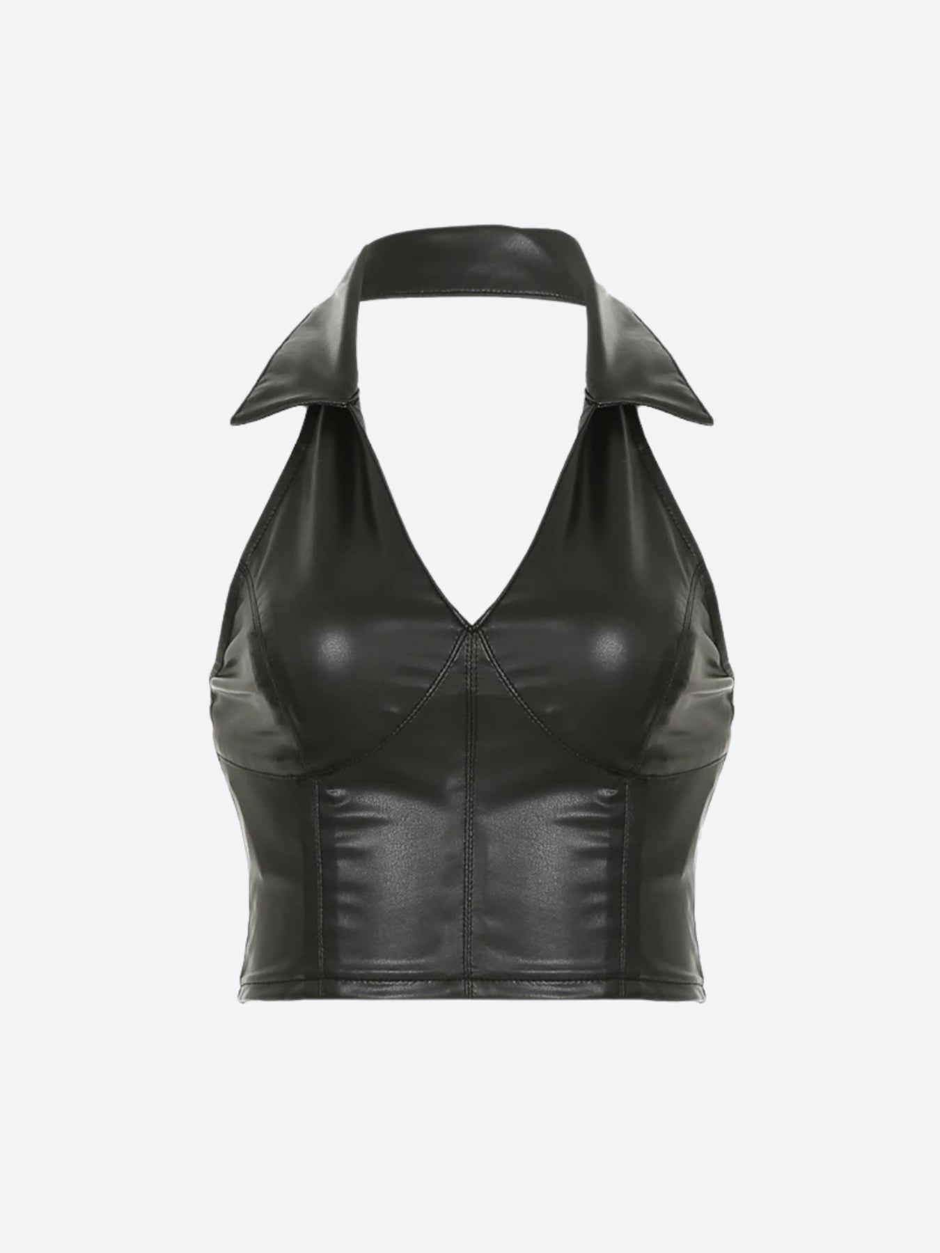 Stylish Work Outfits, Outfit Summer Ideas Baddie Faux Leather Crop Top Stylish Work Outfits, Outfit Summer Ideas Baddie Faux Leather Crop Top