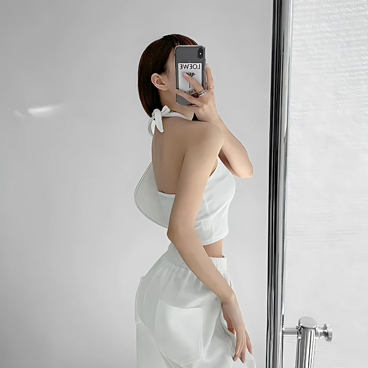 Stylish Work Outfits, Outfit Summer Ideas Baddie Heart Ring Halter Top Stylish Work Outfits, Outfit Summer Ideas Baddie Heart Ring Halter Top