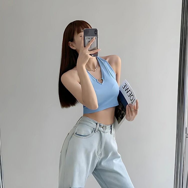 Stylish Work Outfits, Outfit Summer Ideas Baddie Heart Ring Halter Top Stylish Work Outfits, Outfit Summer Ideas Baddie Heart Ring Halter Top