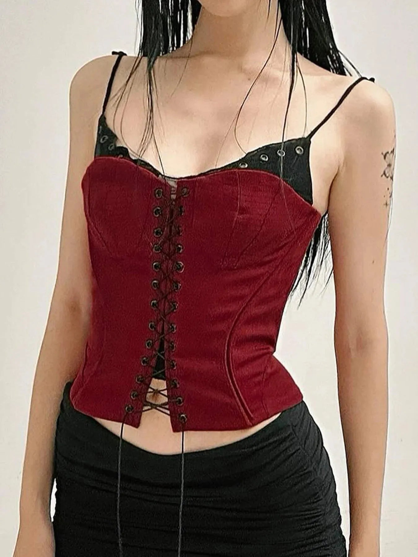 Stylish Work Outfits, Outfit Summer Ideas Baddie Layered Corset Top Stylish Work Outfits, Outfit Summer Ideas Baddie Layered Corset Top