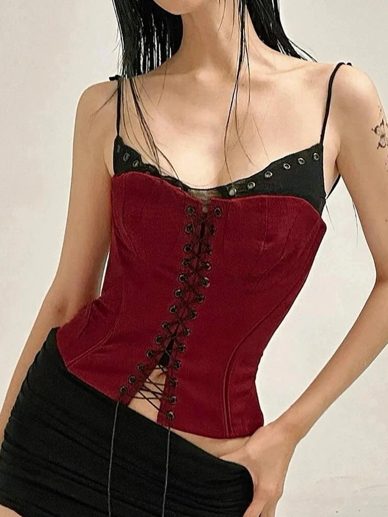 Stylish Work Outfits, Outfit Summer Ideas Baddie Layered Corset Top Stylish Work Outfits, Outfit Summer Ideas Baddie Layered Corset Top
