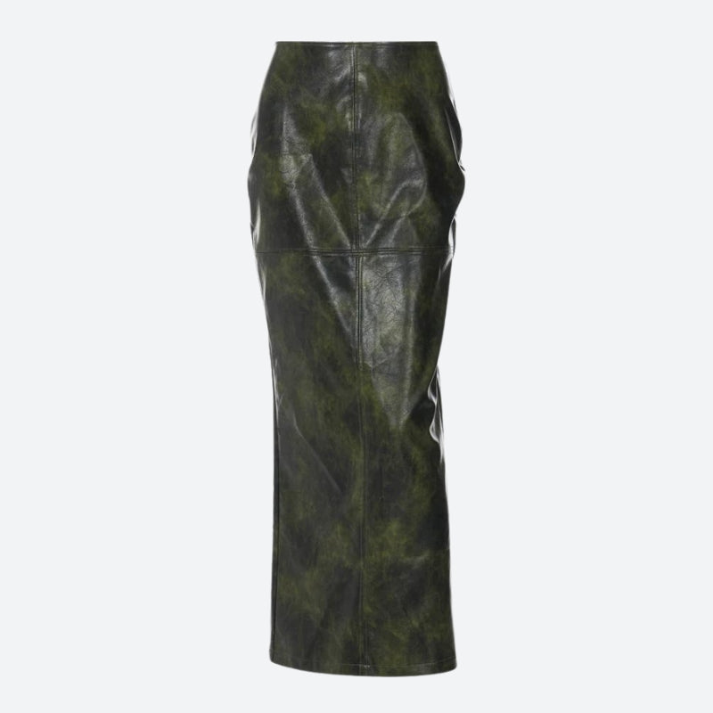 Stylish Work Outfits, Outfit Summer Ideas Baddie Leaf Lace Up Split Maxi Skirt Stylish Work Outfits, Outfit Summer Ideas Baddie Leaf Lace Up Split Maxi Skirt