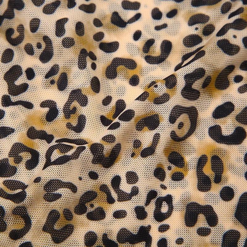 Stylish Work Outfits, Outfit Summer Ideas Baddie Leopard Mesh Top Stylish Work Outfits, Outfit Summer Ideas Baddie Leopard Mesh Top