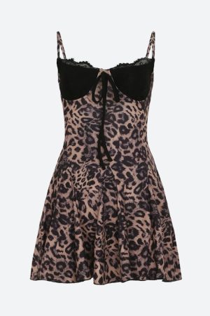Stylish Work Outfits, Outfit Summer Ideas Baddie Leopard Mini Dress