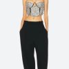 Stylish Work Outfits, Outfit Summer Ideas Baddie Rhinestone Bustier Crop Top