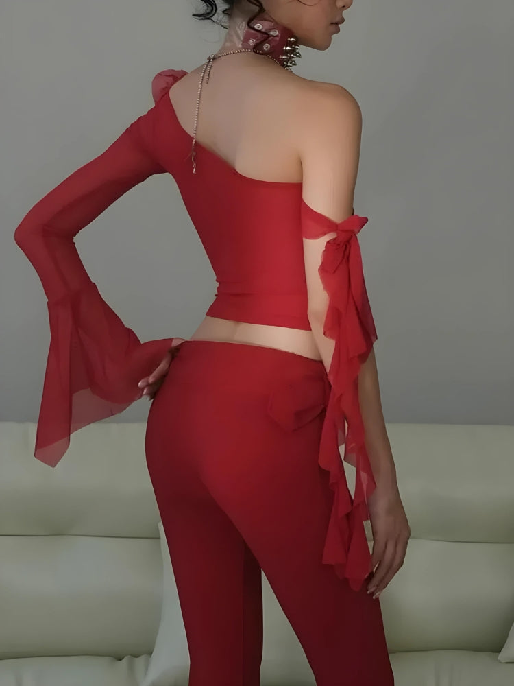 Stylish Work Outfits, Outfit Summer Ideas Baddie Rose One Shoulder Mesh Top Stylish Work Outfits, Outfit Summer Ideas Baddie Rose One Shoulder Mesh Top