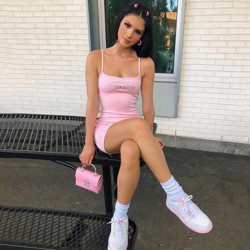 Stylish Work Outfits, Outfit Summer Ideas Barbie Baby Bodycon Mini Dress