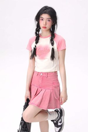 Stylish Work Outfits, Outfit Summer Ideas Barbie Cargo Mini Skirt