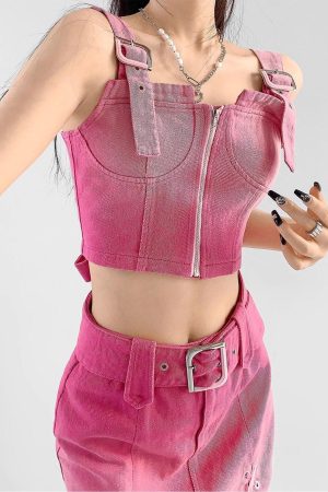 Stylish Work Outfits, Outfit Summer Ideas Barbie Mini Skirt & Top Two Piece Set
