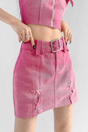 Stylish Work Outfits, Outfit Summer Ideas Barbie Mini Skirt & Top Two Piece Set