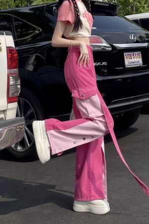 Stylish Work Outfits, Outfit Summer Ideas Barbie Patchwork Cargo Pants