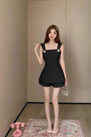 Stylish Work Outfits, Outfit Summer Ideas Barbie Top & Shorts Two Piece Set