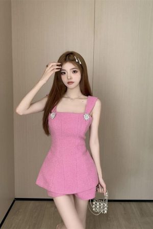 Stylish Work Outfits, Outfit Summer Ideas Barbie Top & Shorts Two Piece Set