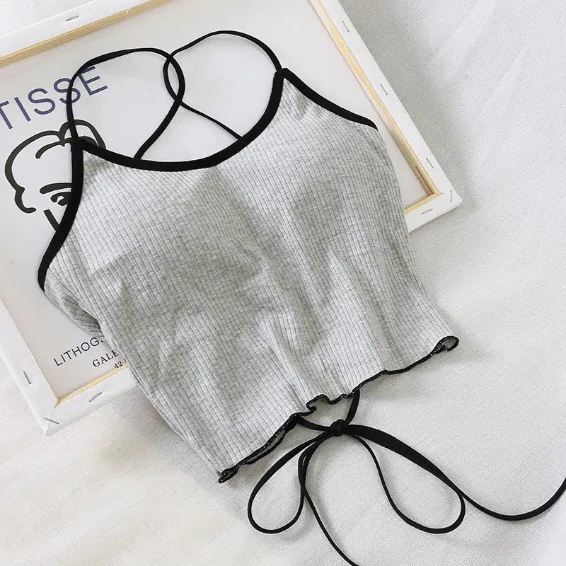 Stylish Work Outfits, Outfit Summer Ideas Basic Corduroy Backless Crop Top Stylish Work Outfits, Outfit Summer Ideas Basic Corduroy Backless Crop Top