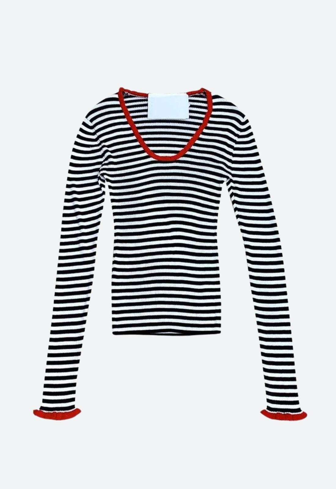 Stylish Work Outfits, Outfit Summer Ideas Basic Striped Scoop Neckline Top Stylish Work Outfits, Outfit Summer Ideas Basic Striped Scoop Neckline Top