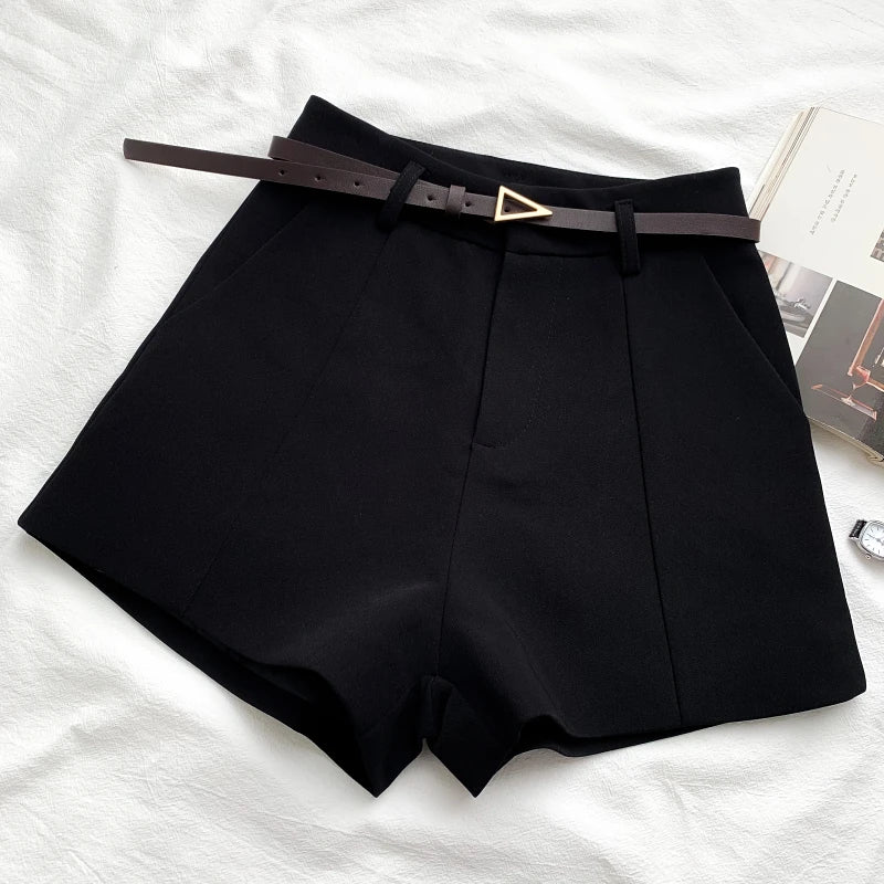 Stylish Work Outfits, Outfit Summer Ideas Belted High Waisted Shorts Stylish Work Outfits, Outfit Summer Ideas Belted High Waisted Shorts