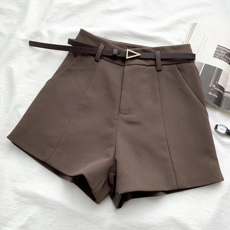 Stylish Work Outfits, Outfit Summer Ideas Belted High Waisted Shorts Stylish Work Outfits, Outfit Summer Ideas Belted High Waisted Shorts