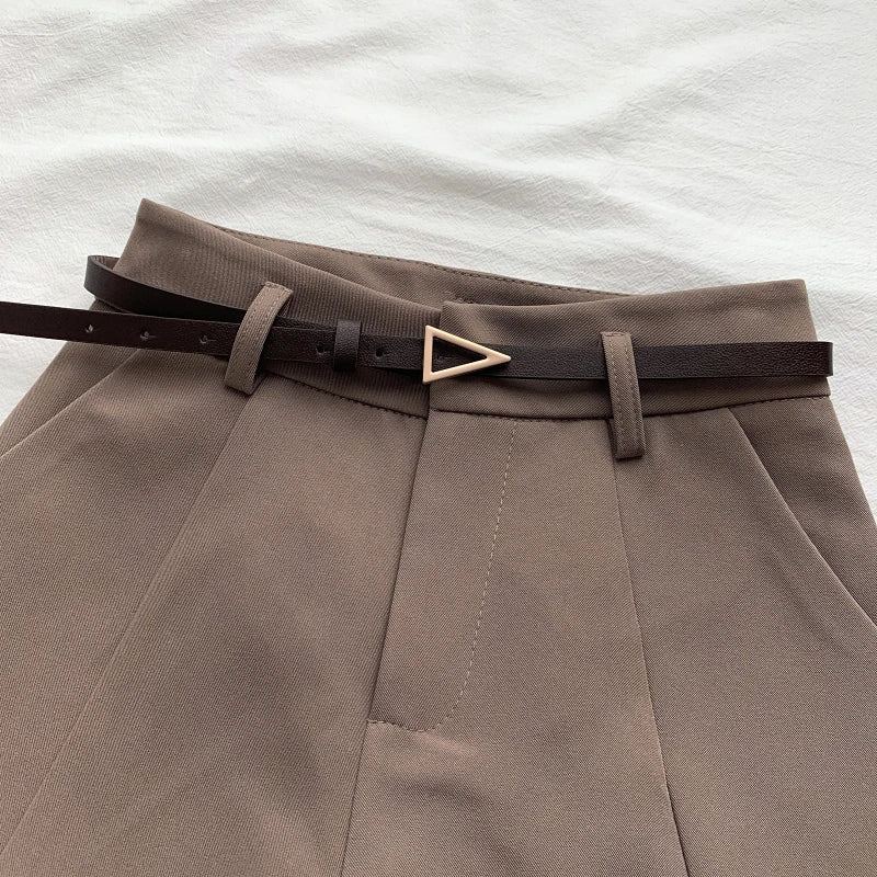 Stylish Work Outfits, Outfit Summer Ideas Belted High Waisted Shorts Stylish Work Outfits, Outfit Summer Ideas Belted High Waisted Shorts