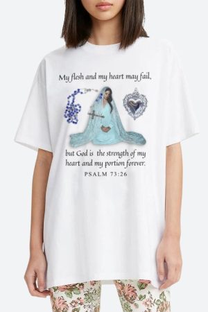 Stylish Work Outfits, Outfit Summer Ideas Bible Psalm 73:26 Tee