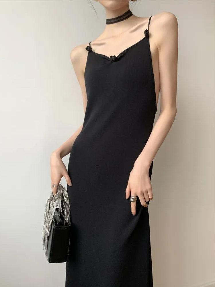 Stylish Work Outfits, Outfit Summer Ideas Black Butterfly Back Midi Dress Stylish Work Outfits, Outfit Summer Ideas Black Butterfly Back Midi Dress