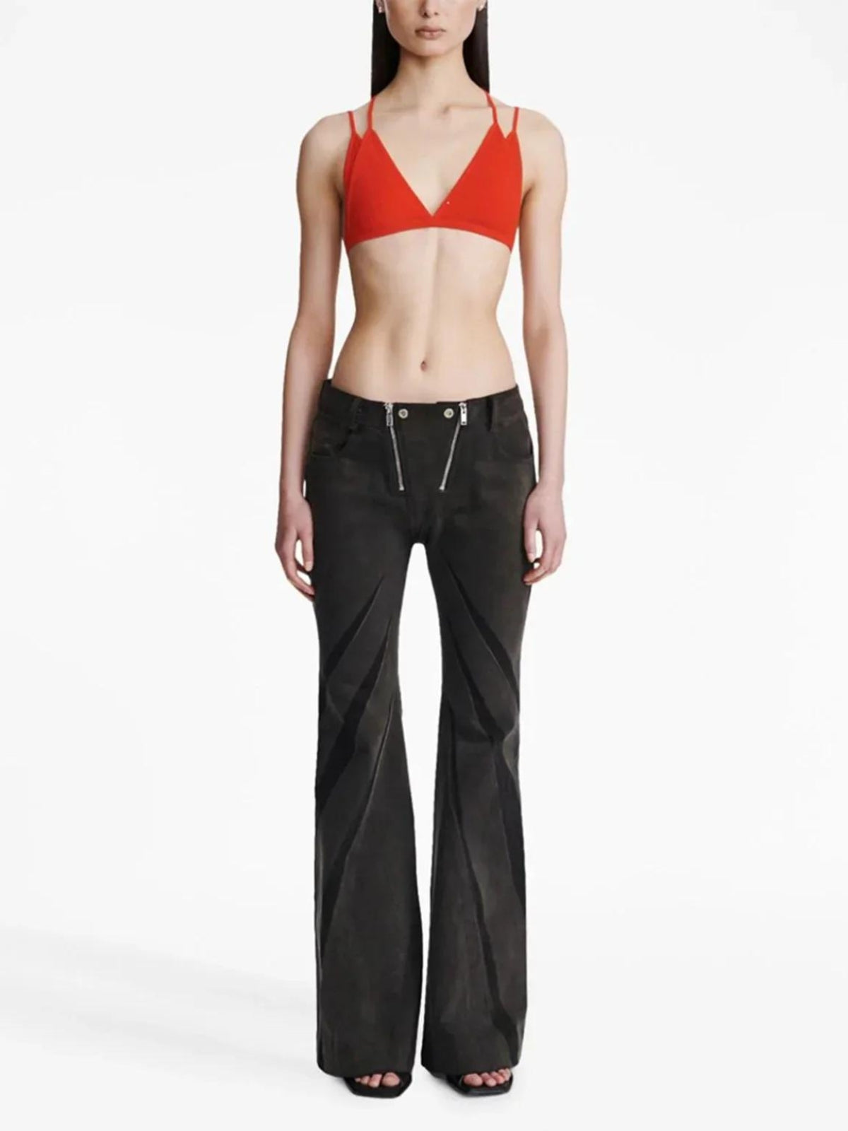 Stylish Work Outfits, Outfit Summer Ideas Black Denim Tube Top & Patch Jeans Two Piece Set Stylish Work Outfits, Outfit Summer Ideas Black Denim Tube Top & Patch Jeans Two Piece Set