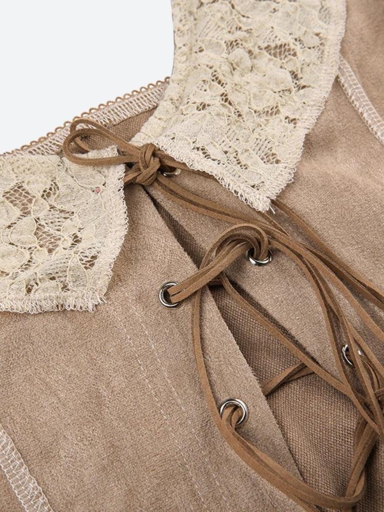 Stylish Work Outfits, Outfit Summer Ideas Boho Lace Up Top Stylish Work Outfits, Outfit Summer Ideas Boho Lace Up Top