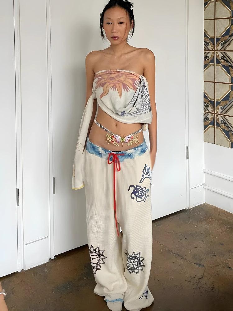 Stylish Work Outfits, Outfit Summer Ideas Boho Wide Leg Pants