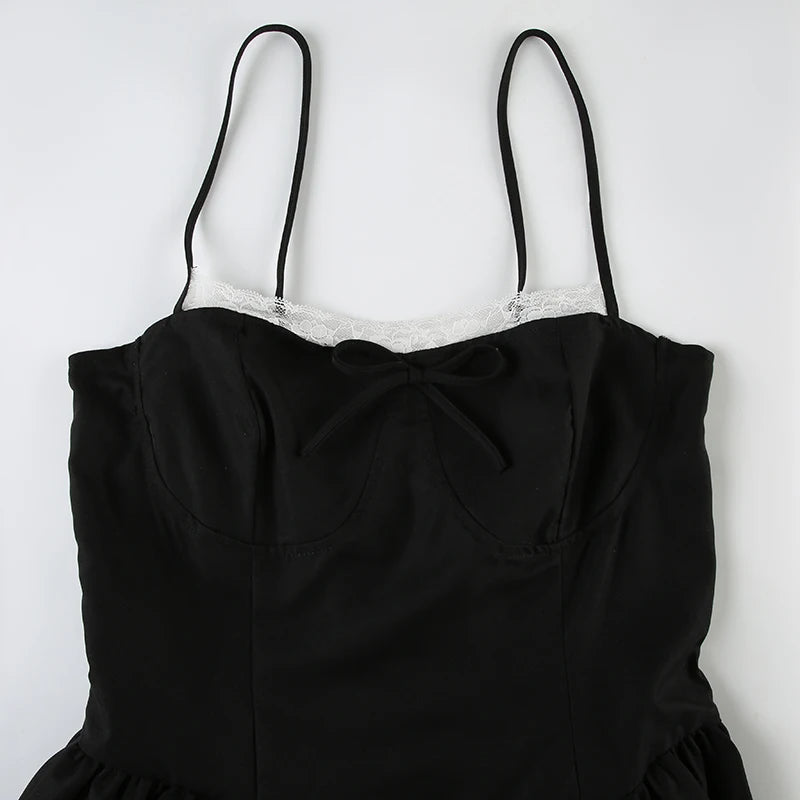 Stylish Work Outfits, Outfit Summer Ideas Bow Bubble Mini Dress Stylish Work Outfits, Outfit Summer Ideas Bow Bubble Mini Dress