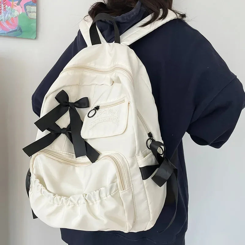 Stylish Work Outfits, Outfit Summer Ideas Bow School Backpack Stylish Work Outfits, Outfit Summer Ideas Bow School Backpack