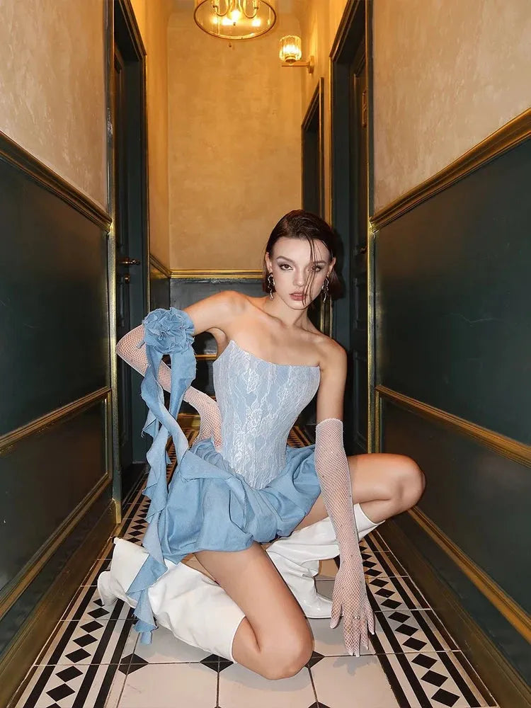 Stylish Work Outfits, Outfit Summer Ideas Bubble Corset Mini Dress Stylish Work Outfits, Outfit Summer Ideas Bubble Corset Mini Dress