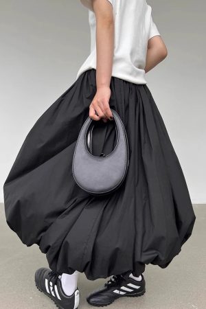 Stylish Work Outfits, Outfit Summer Ideas Bubble Midi Skirt